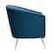 Manhattan Comfort Rosemont Accent Chair in Blue and Gold AC056-BL - alternate 2